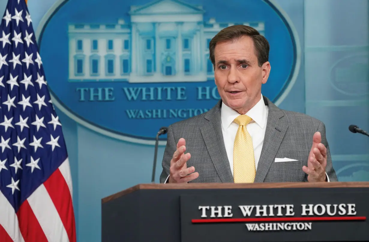 Press briefing at the White House in Washington