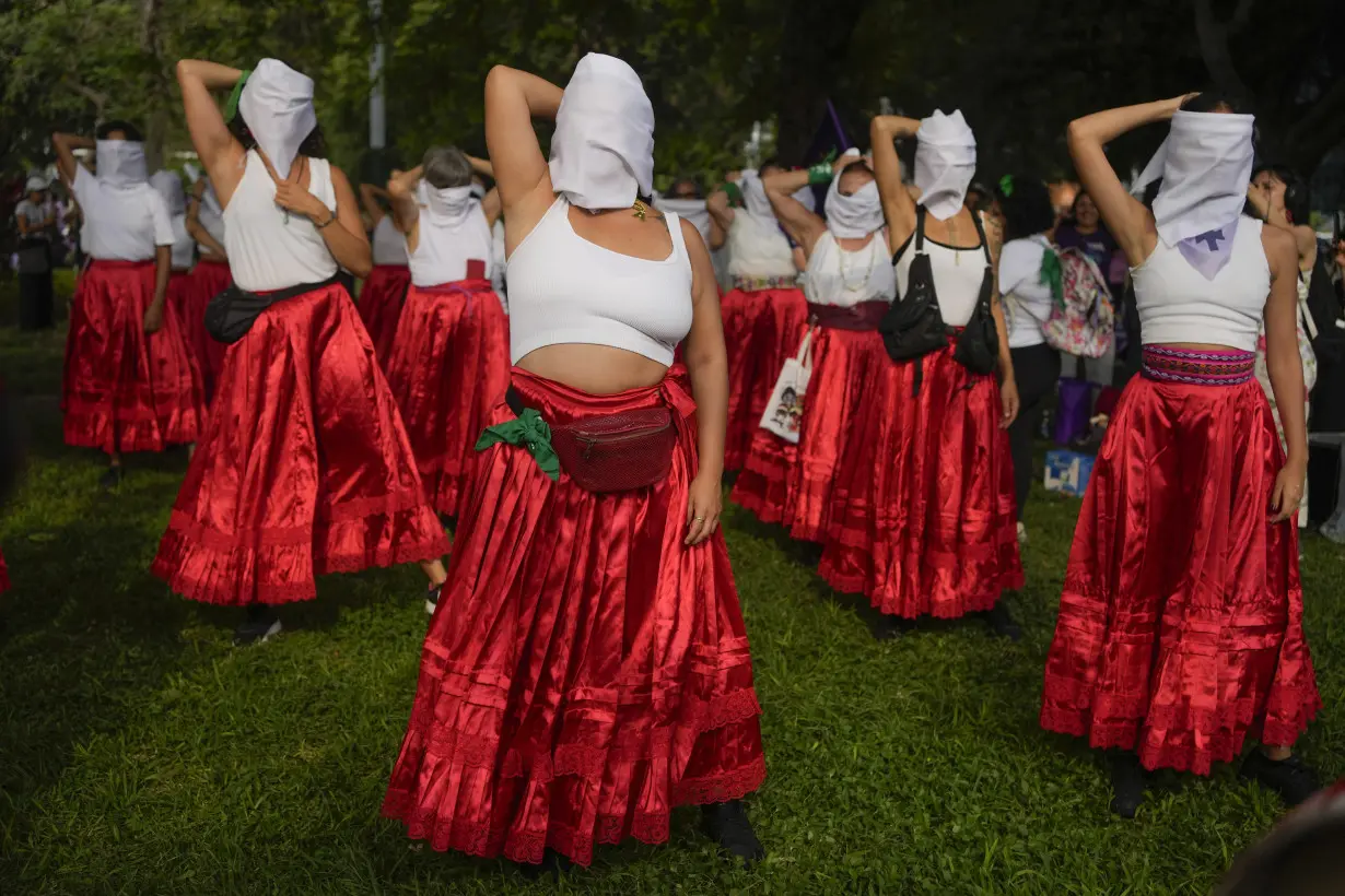 APTOPIX Peru International Women's Day