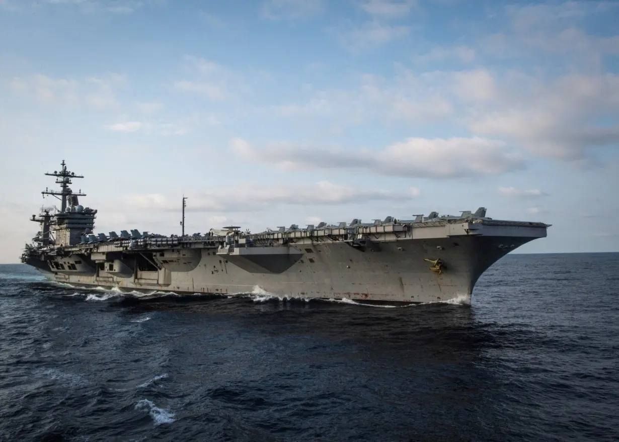 FILE PHOTO: U.S. aircraft carrier USS Carl Vinson in the Pacific Ocean