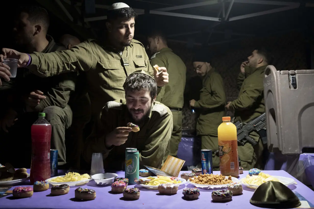 Israel Palestinians Hanukkah