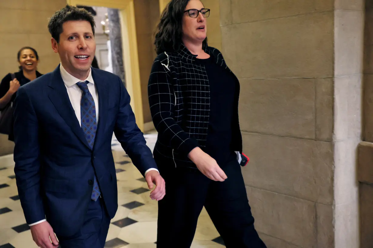 Sam Altman meets with U.S. House Speaker Johnson on the Hill in Washington, U.S.