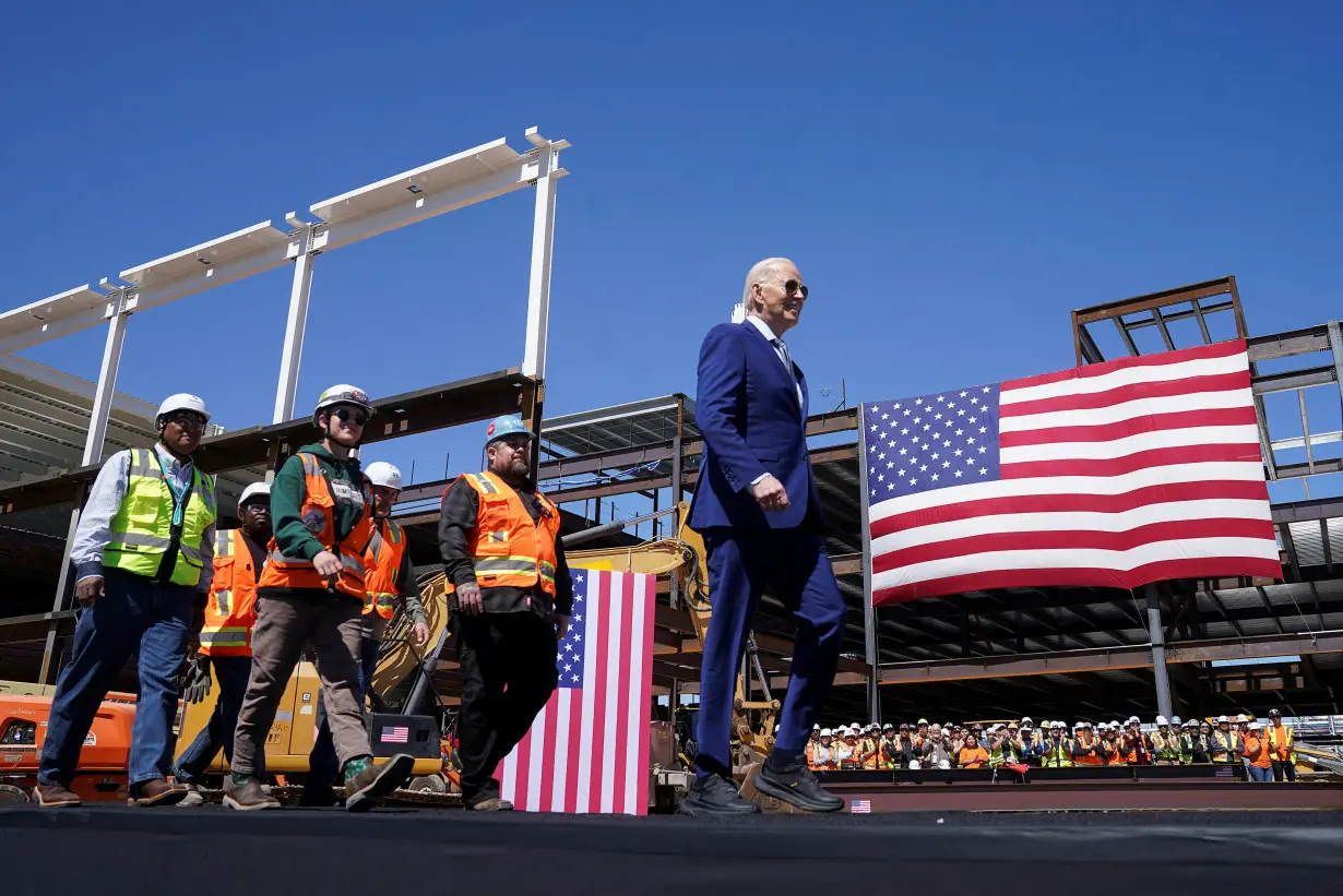 U.S. President Joe Biden visits Chandler