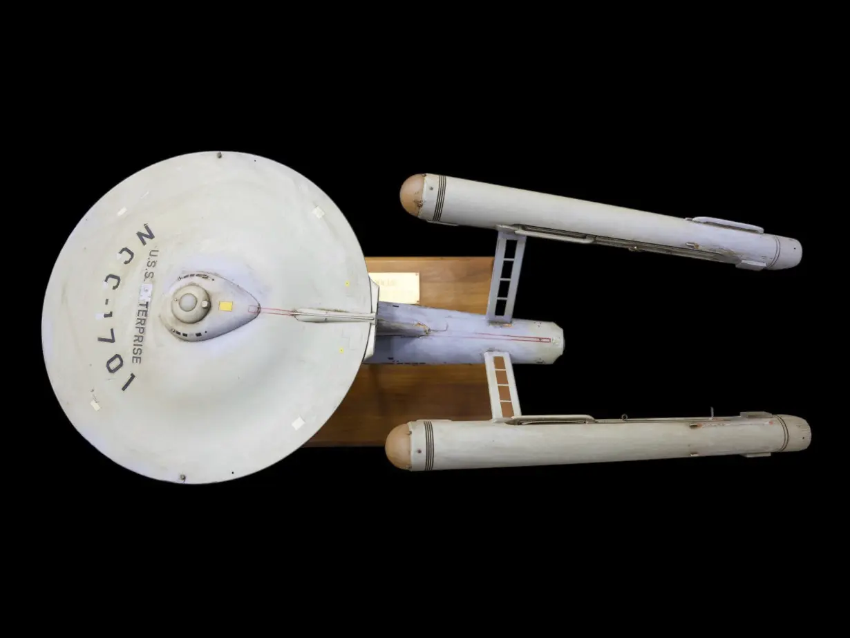 Long-lost first USS Enterprise model is returned to 'Star Trek' creator Gene Roddenberry's son