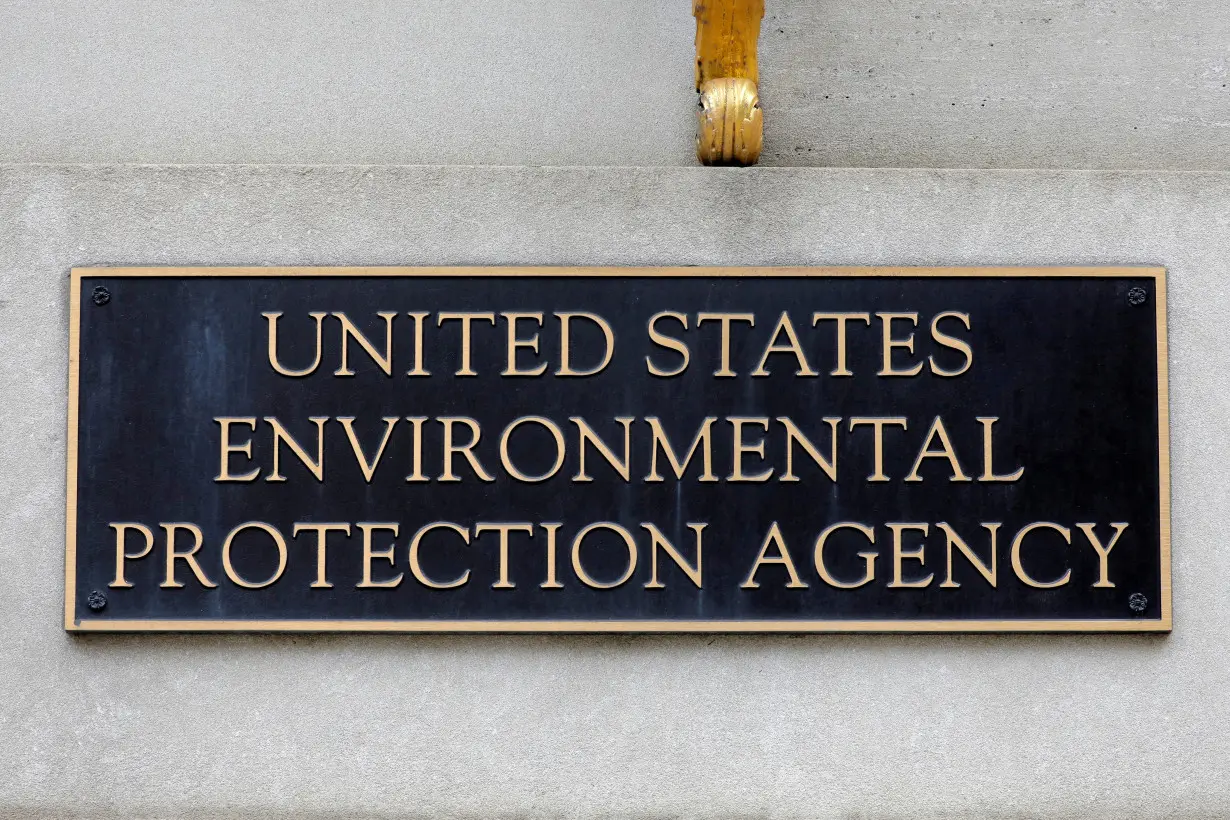 FILE PHOTO: Signage is seen at the headquarters of the United States Environmental Protection Agency (EPA) in Washington, D.C.