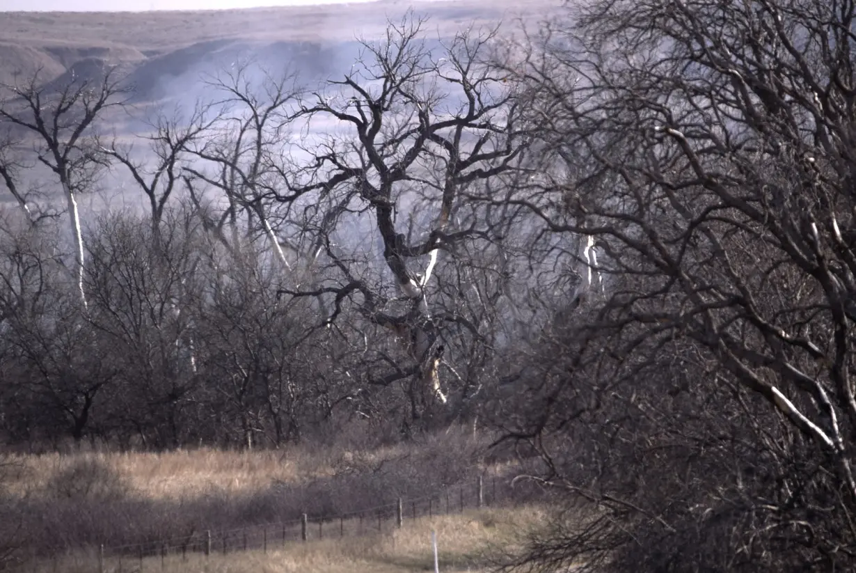 Texas firefighters battle flames stoked by strong winds as warnings are issued across the region