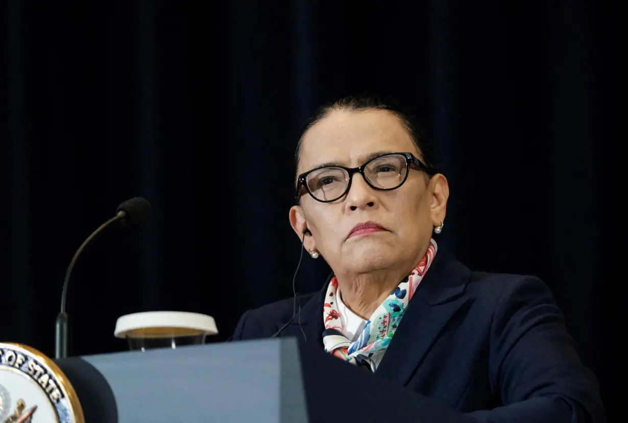 FILE PHOTO: Mexico's Security Minister Rosa Icela Rodriguez at the State Department in Washington, U.S.