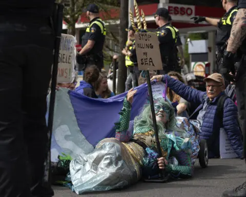 Dutch police have detained activist Greta Thunberg at a climate demonstration in The Hague
