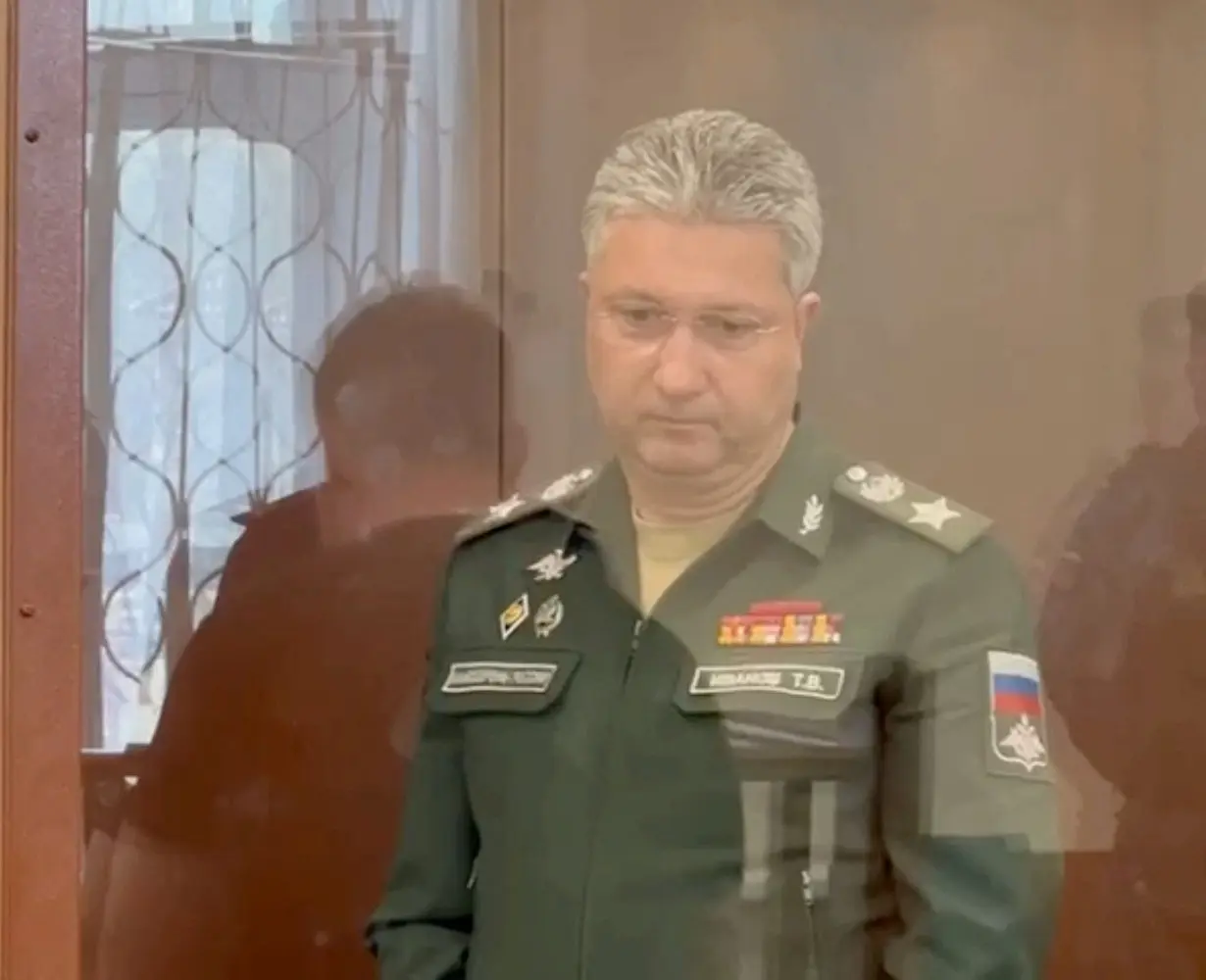 FILE PHOTO: Detained Russian Deputy Defence Minister Timur Ivanov attends a court hearing in Moscow