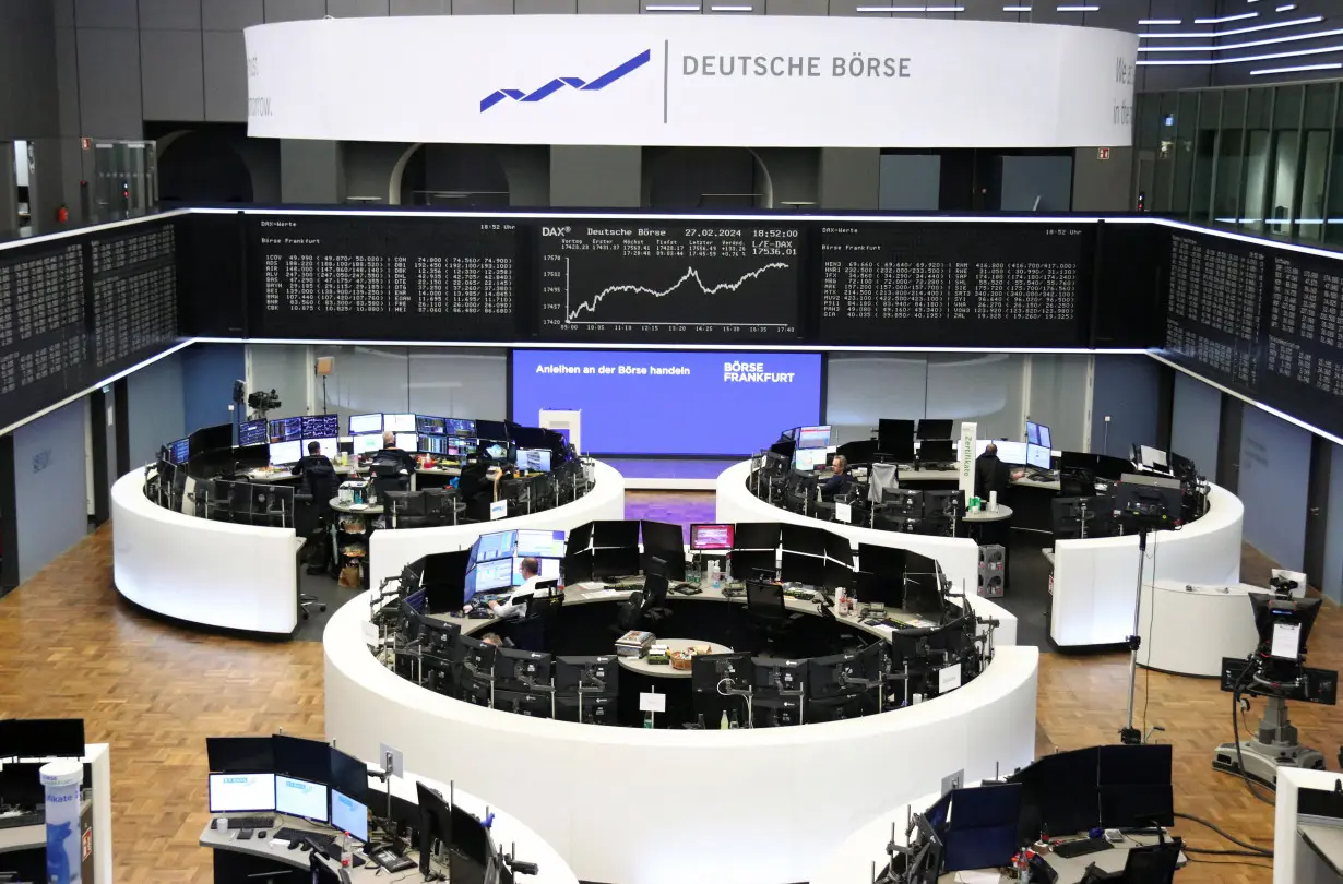 German share price index DAX graph is pictured at the stock exchange in Frankfurt