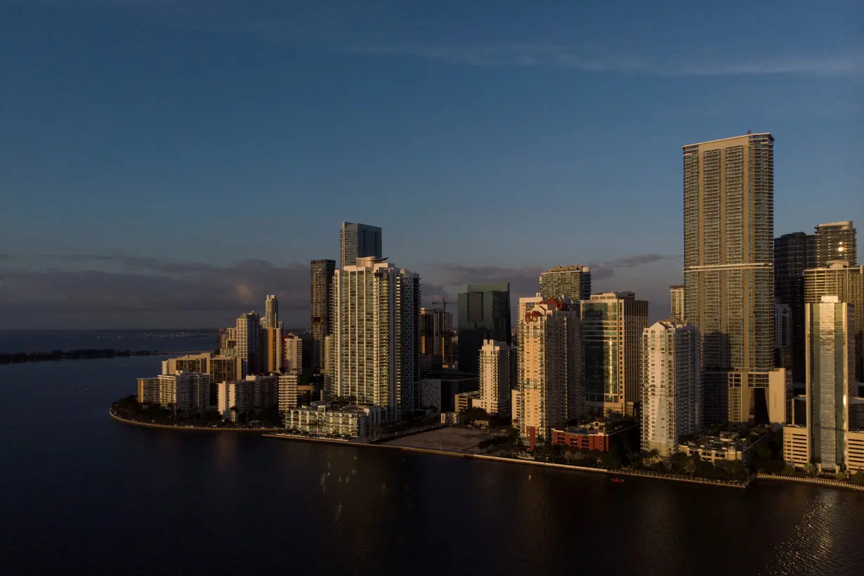 A view of the Brickell neighborhood, known as the financial district, in Miami