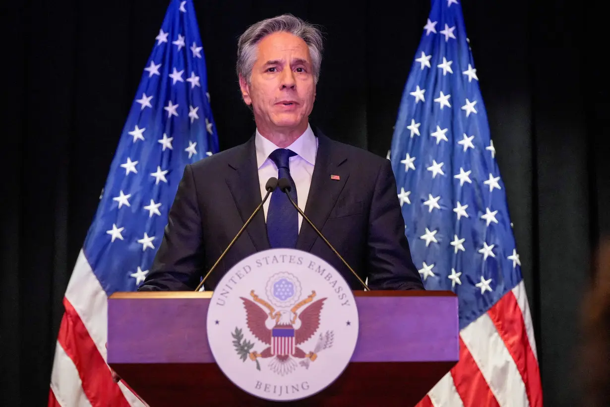 FILE PHOTO: U.S. Secretary of State Antony Blinken visits China