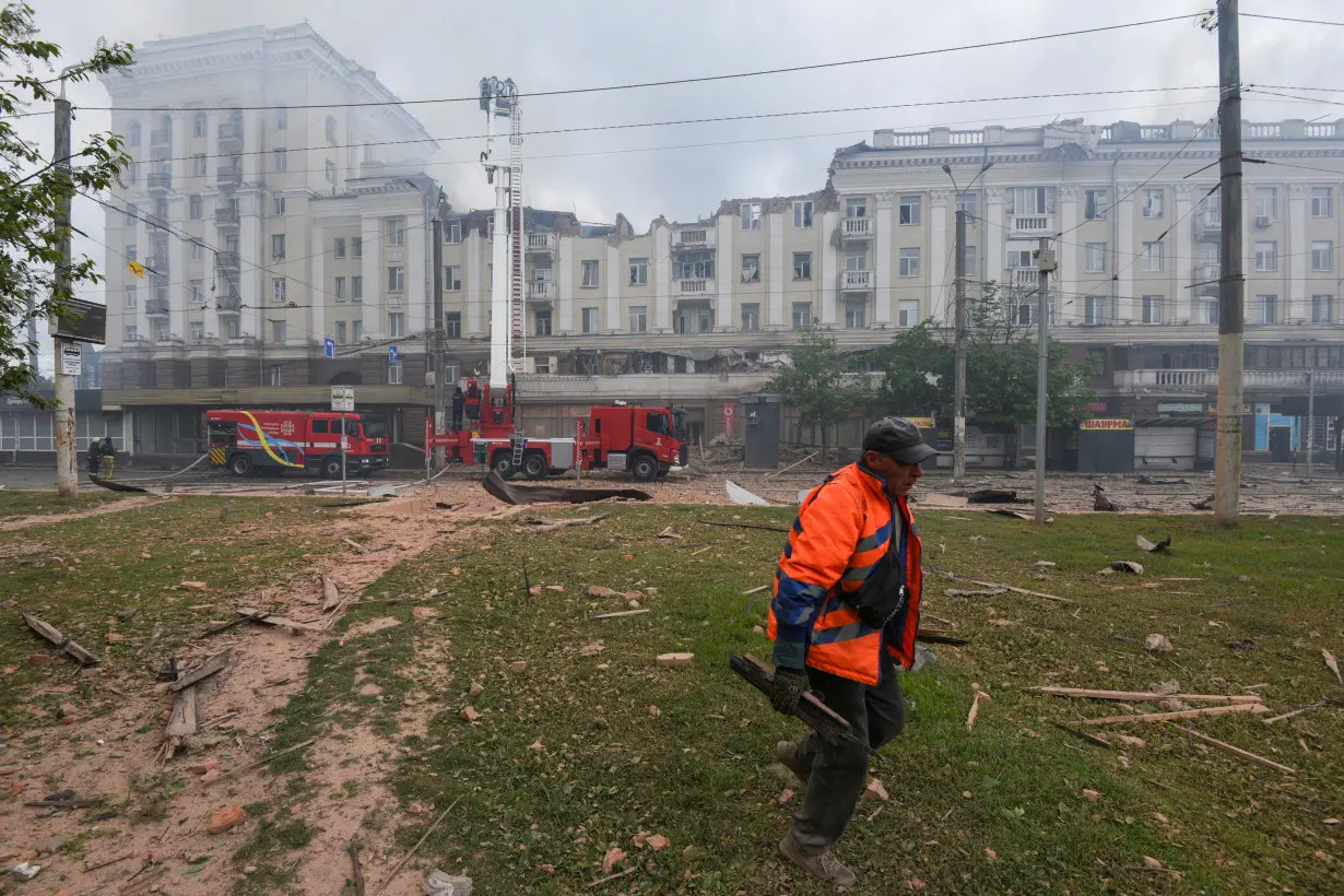 Aftermath of a Russian missile attack in Dnipro