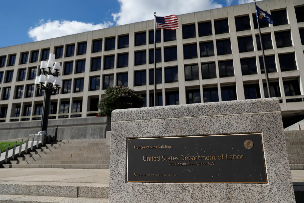 The United States Department of Labor is seen in Washington, D.C., U.S.