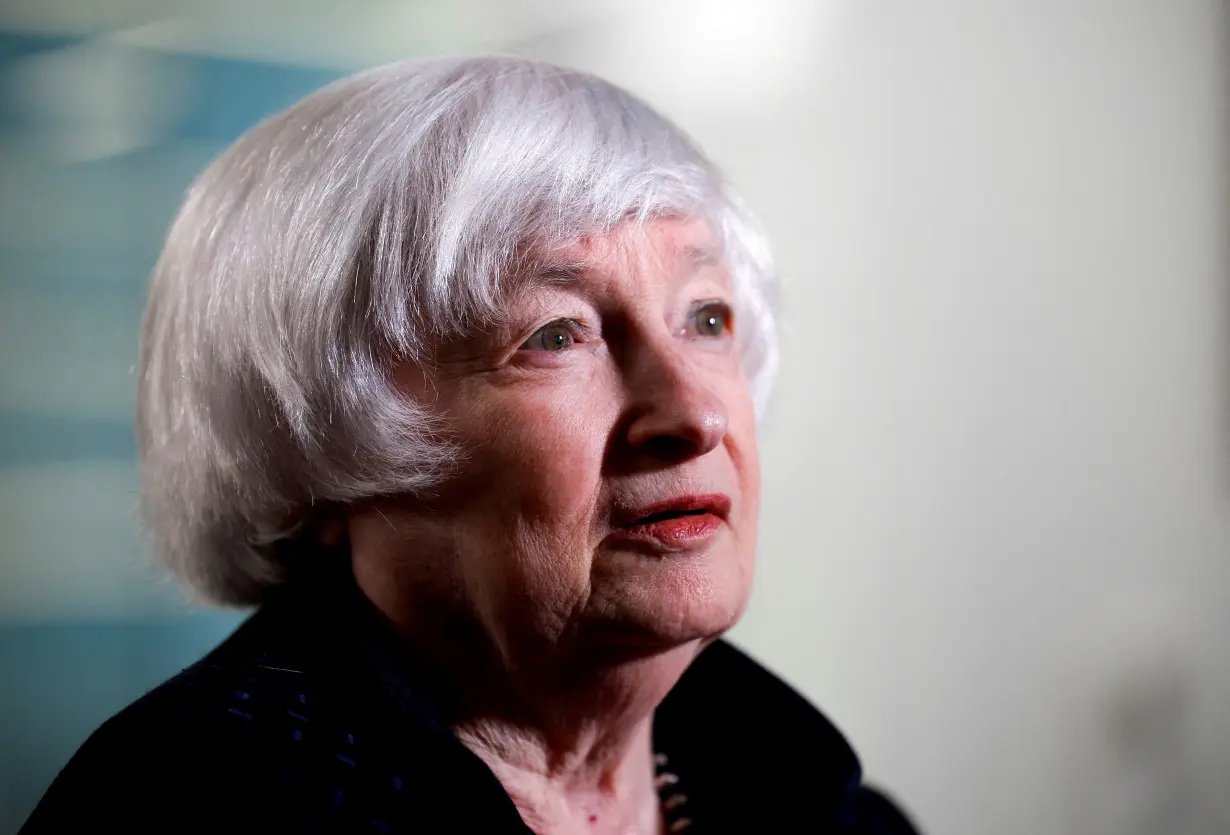FILE PHOTO: U.S. Treasury Secretary Janet Yellen attends an interview with Reuters in Washington