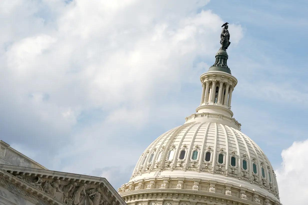 House Freedom Caucus and others hold a press conference regarding federal government spending, in Washington