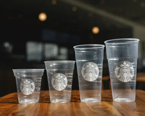 Starbucks is introducing a cold drink cup made with less plastic