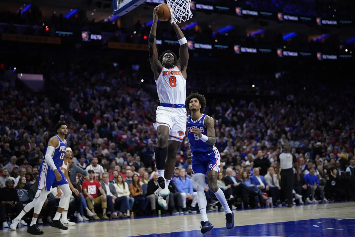 LA Post: Joel Embiid scores 50 points to lead 76ers past Knicks 125-114 to cut deficit to 2-1