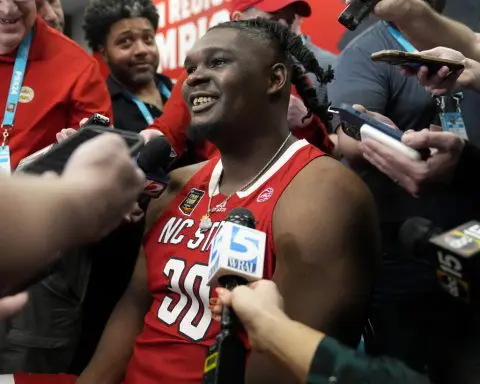 At Final Four, NC State big man Burns says no, he has no plans on playing football