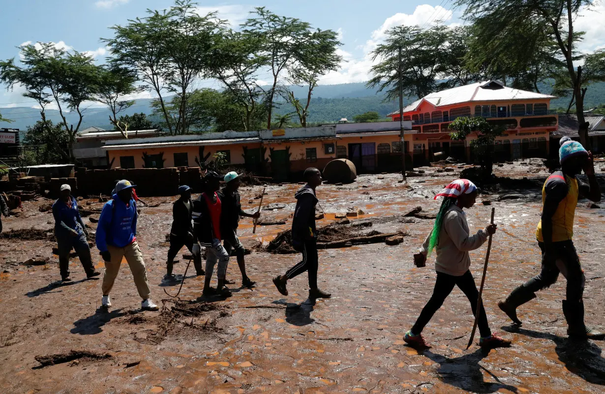 Flash floods wiped out several homes as a dam burst, following heavy rains in Kamuchiri Village of Mai Mahiu