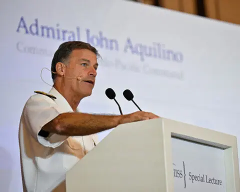 China's military spending concerning given 'failing economy', US admiral says