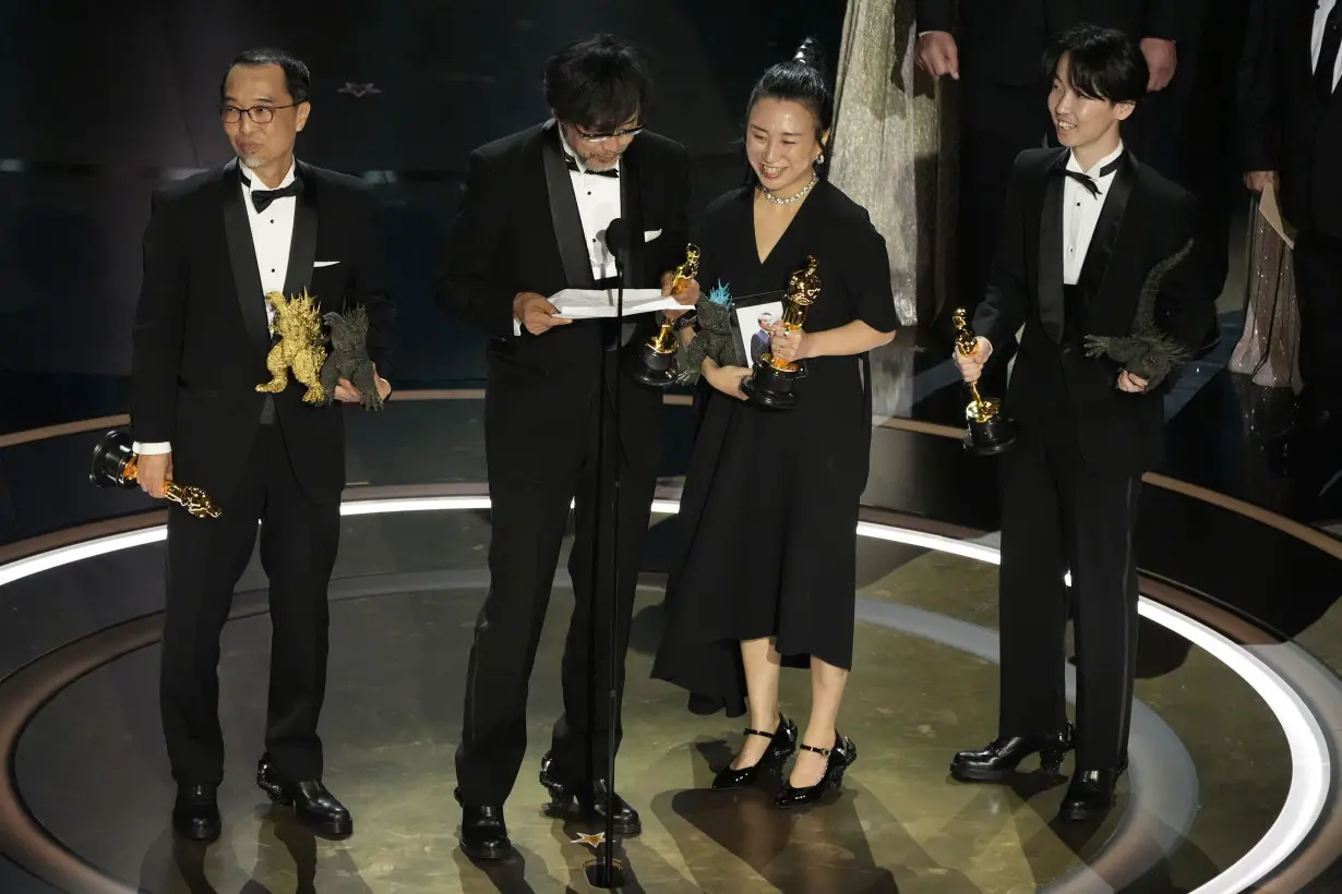 The monster wins one at last as 'Godzilla Minus One' wins the Oscar for visual effects