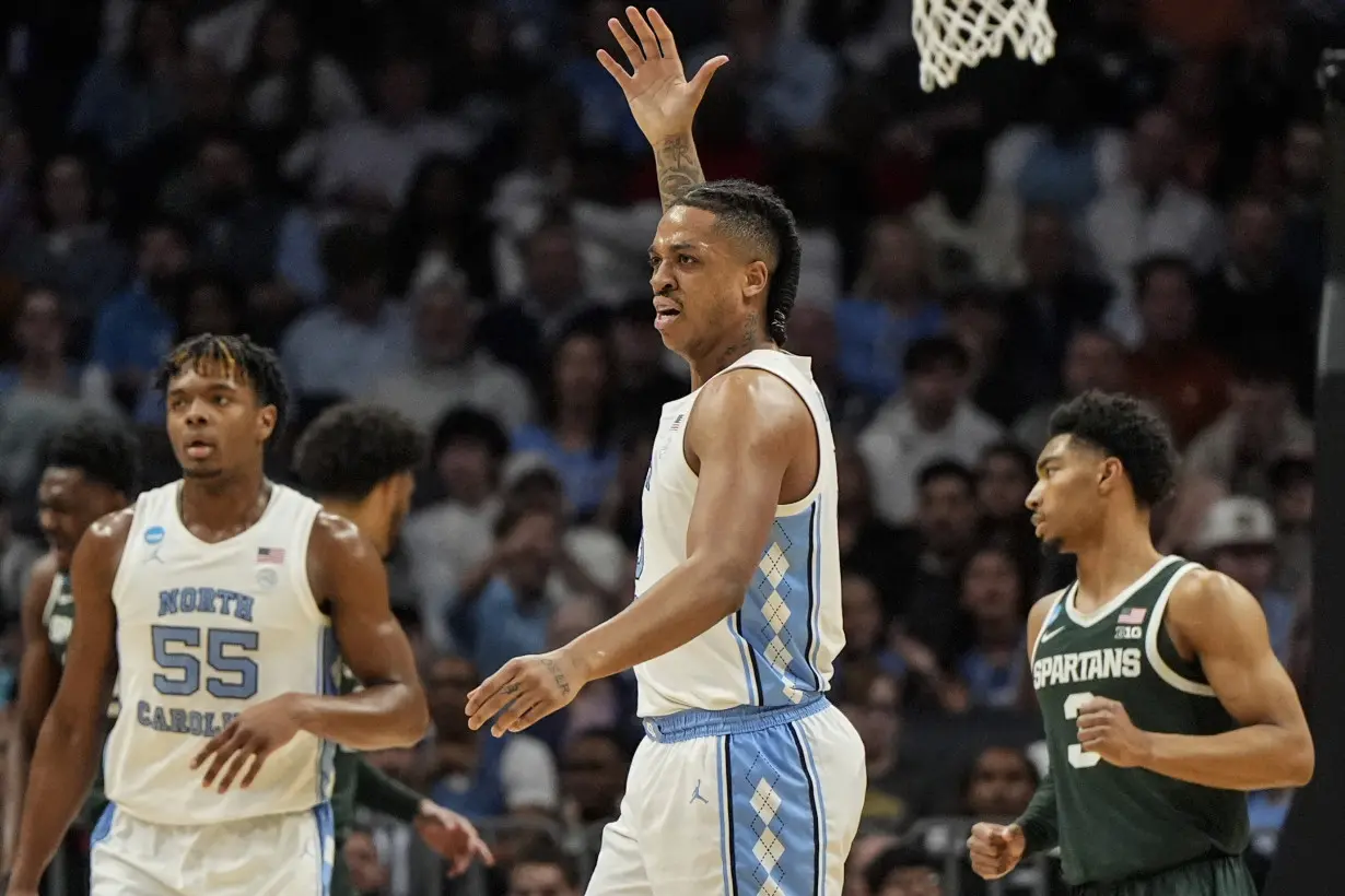 North Carolina beats Tom Izzo, Michigan State in March Madness again to reach Sweet 16