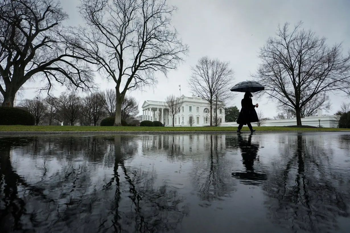 Stormy weather at the White House in Washington
