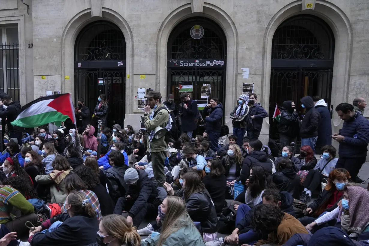 LA Post: Students resume pro-Palestinian protests at a prestigious Paris university after police intervention