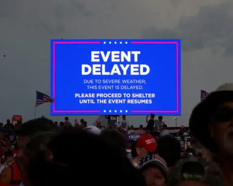 Trump cancels North Carolina rally due to storm