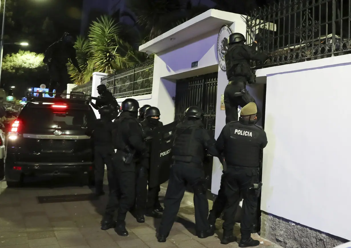 Mexico releases video of Ecuador's raid on its embassy