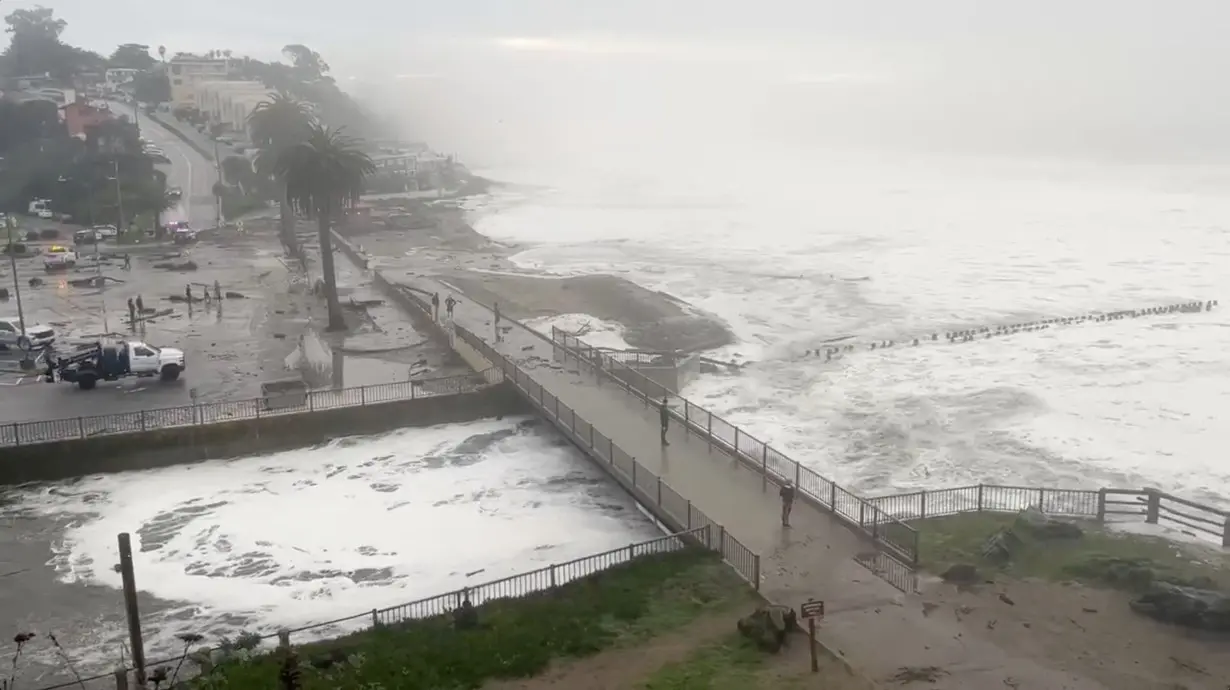 Storms unleash massive waves on California coastline