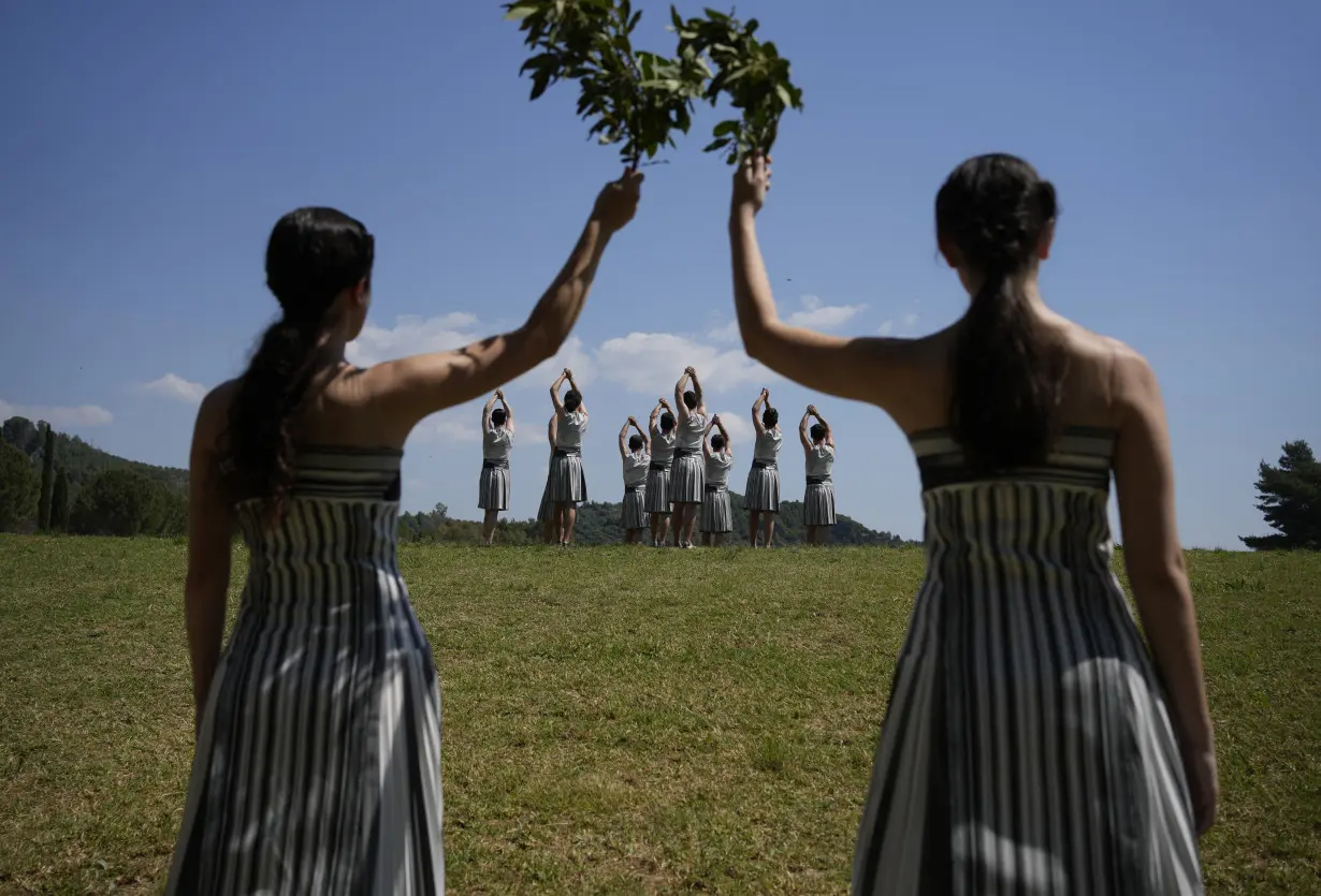 At birthplace of Olympics, performers at flame-lighting ceremony feel a pull of the ancient past