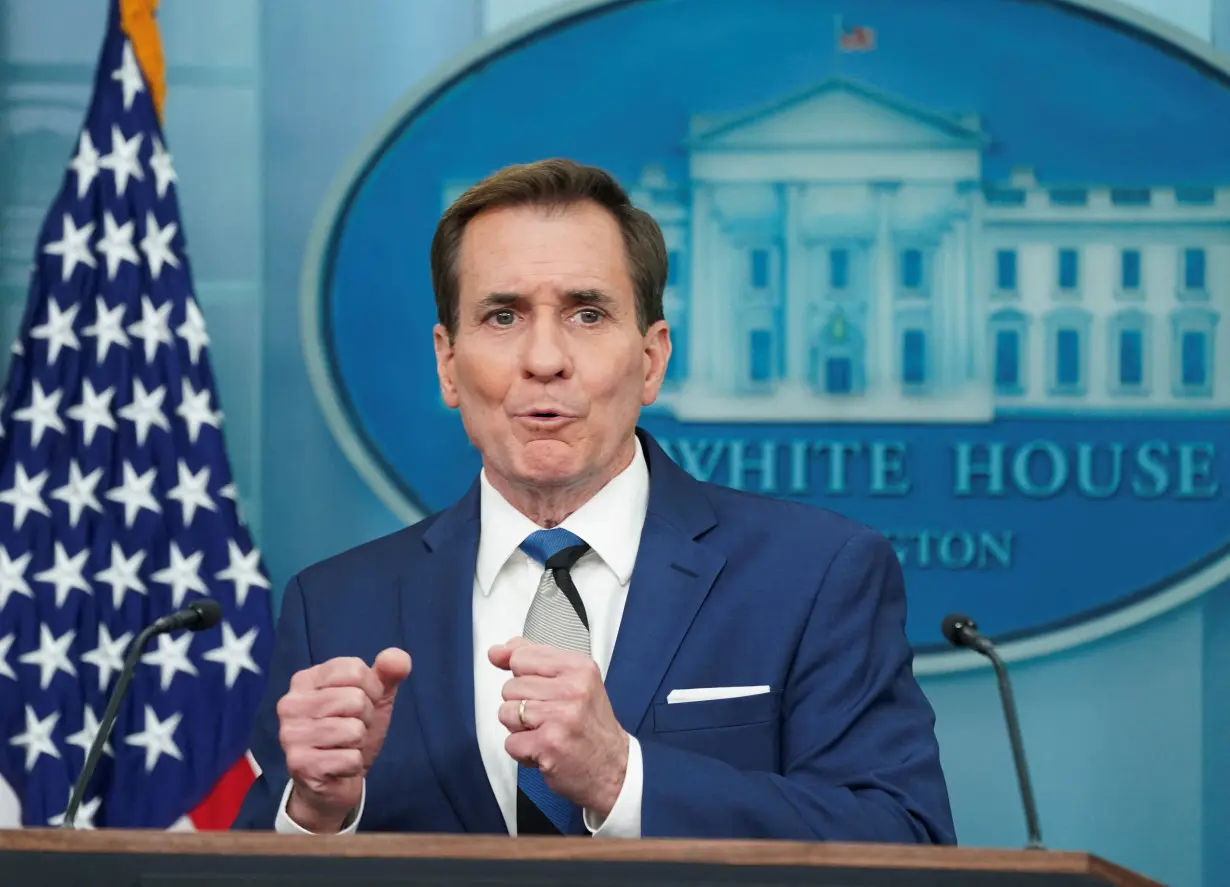 Press briefing at the White House in Washington