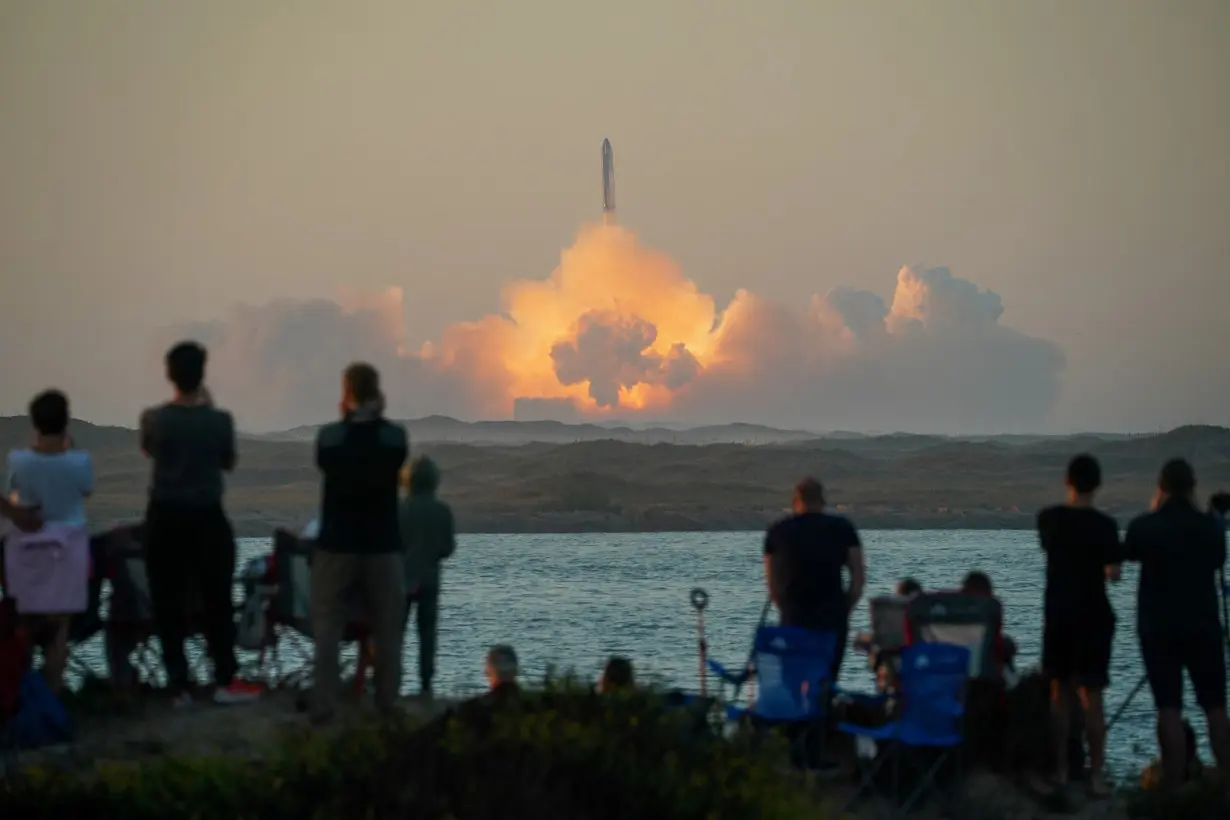 SpaceX's next-generation Starship spacecraft lifts off from launchpad, near Brownsville