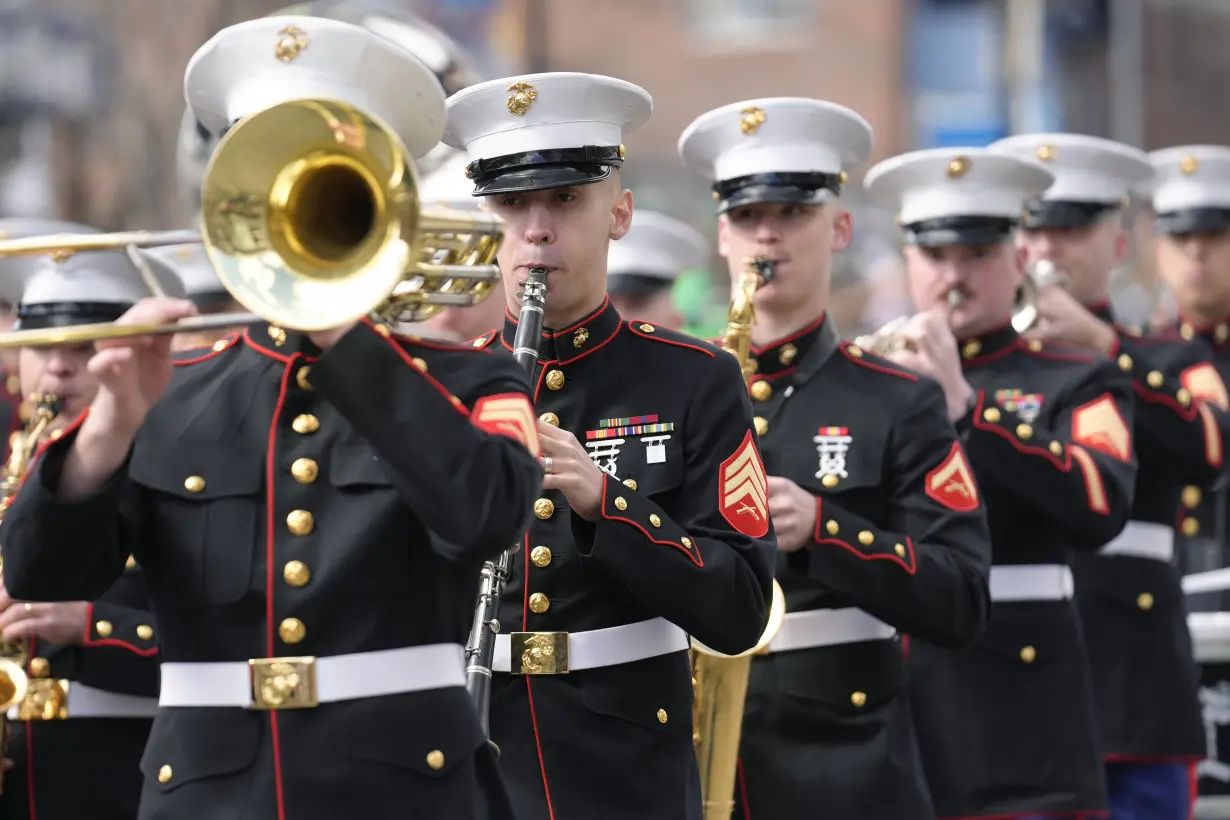 AP PHOTOS: Boston celebrates St. Patrick's Day; Biden holds White House brunch with Irish leader