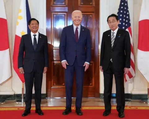 US sees no reason for China to see US meetings with Japan, Philippines as a threat