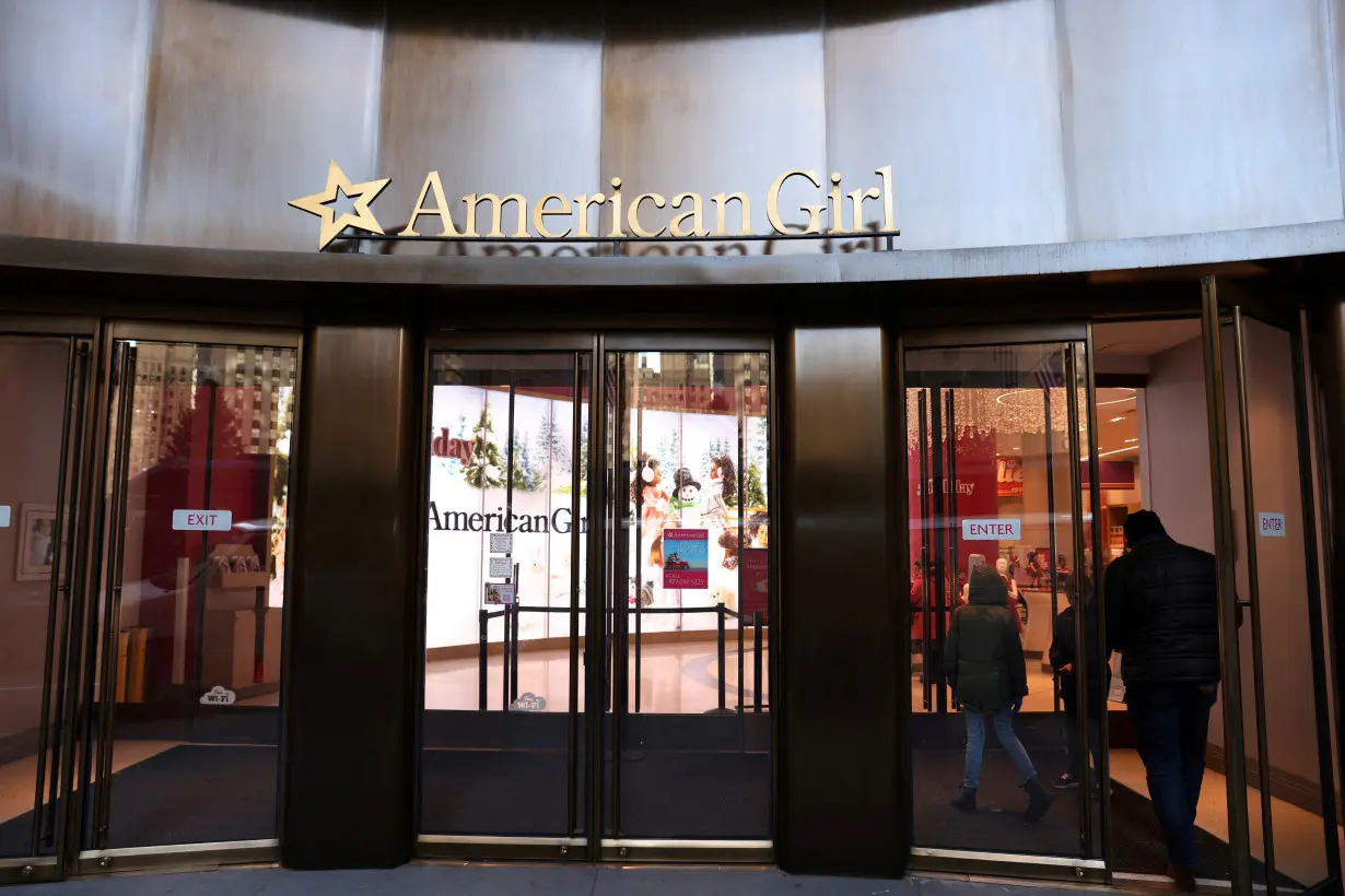 FILE PHOTO: American Girl dolls, a brand owned by Mattel, are seen at the American Girl Place New York in Manhattan, New York City