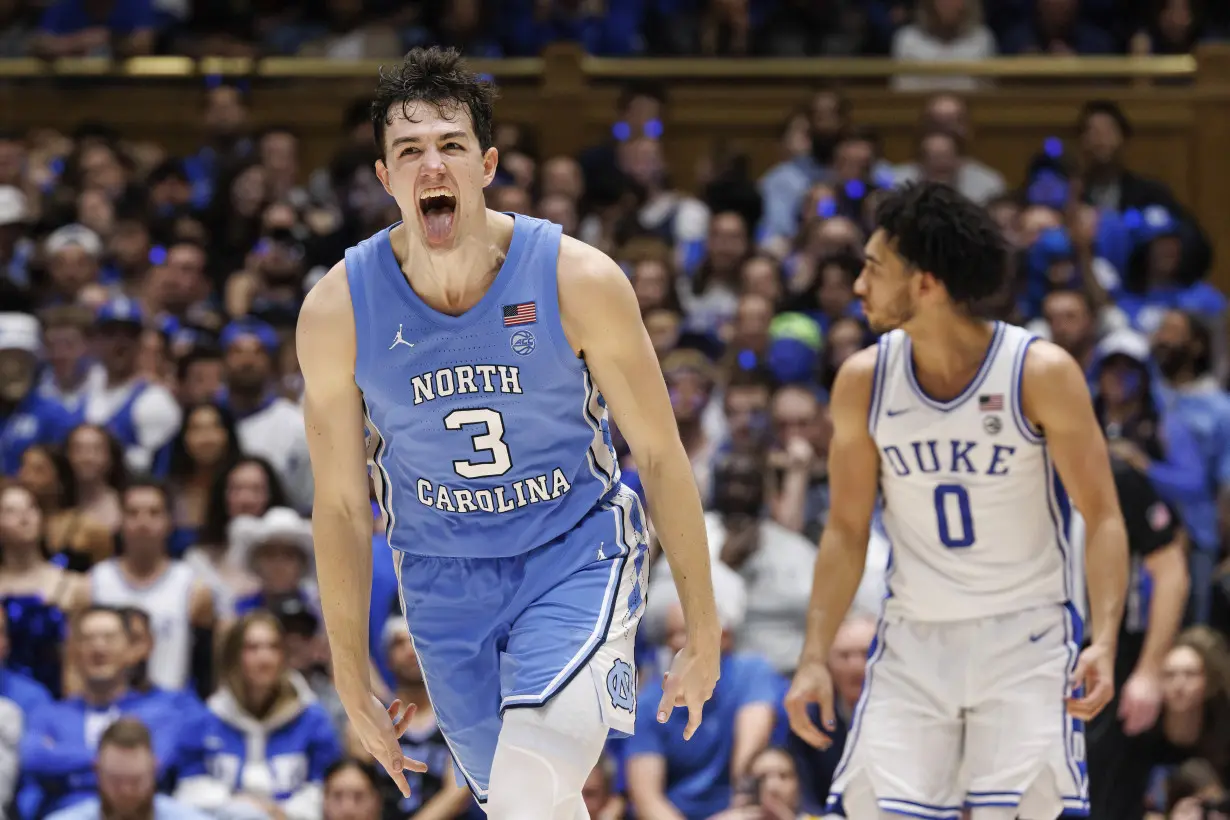 Ryan, No. 7 North Carolina turn back No. 9 Duke 84-79 to claim outright ACC regular-season crown