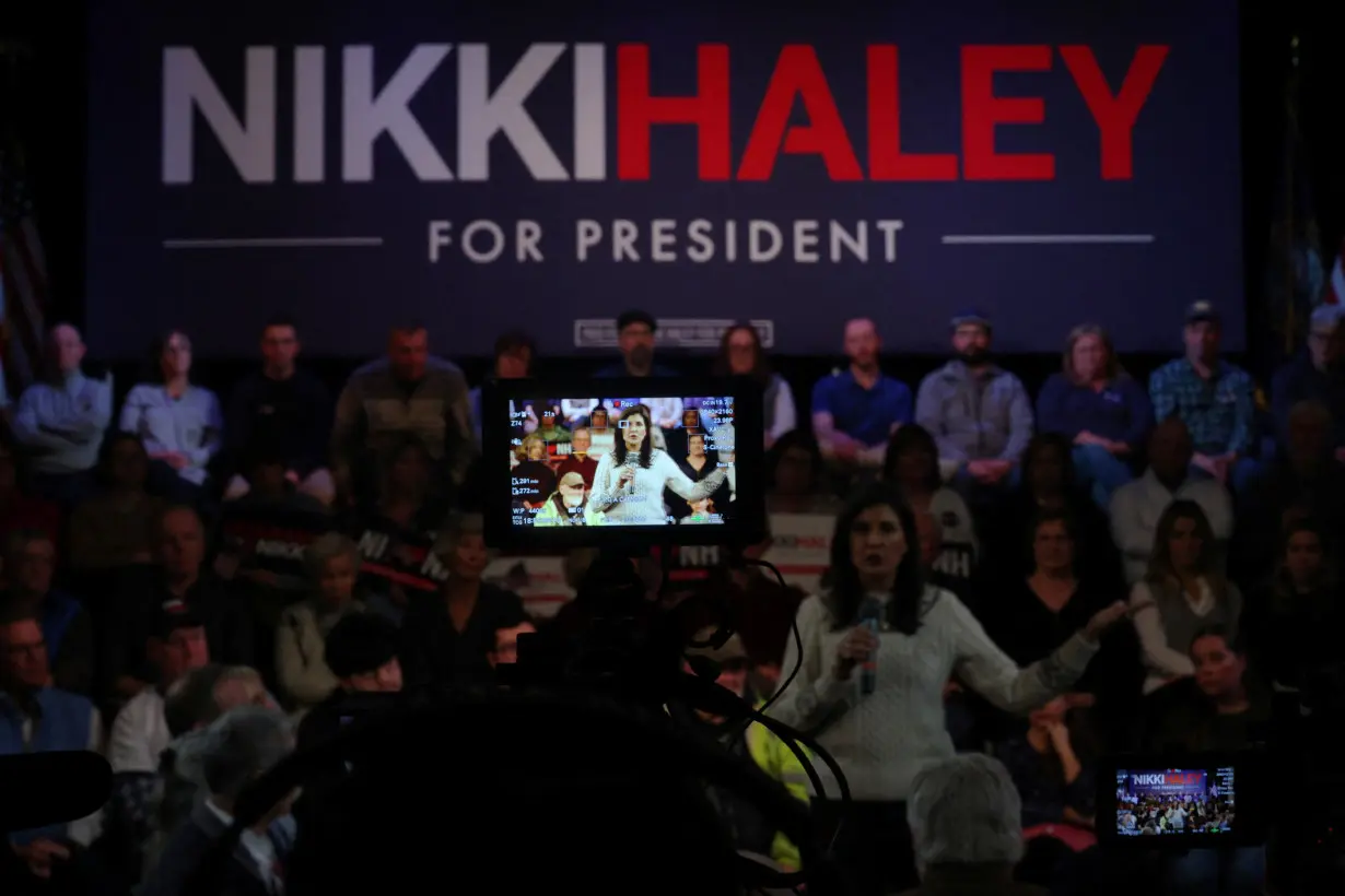 Republican presidential candidate Haley campaigns in Derry