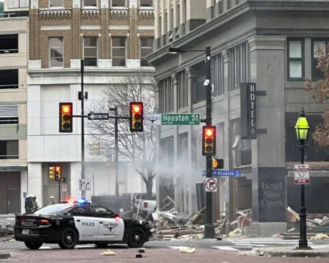 Firefighters investigate role of gas in explosion at historic Texas hotel that injured 21