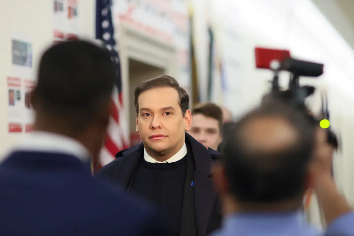 U.S. Representative Santos (R-NY) attends a series of votes including a vote to expel him from the House of Representatives, on Capitol Hill in Washington