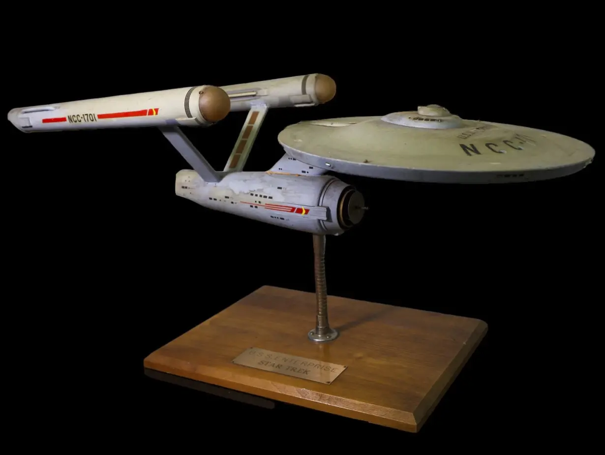 Long-lost first USS Enterprise model is returned to 'Star Trek' creator Gene Roddenberry's son