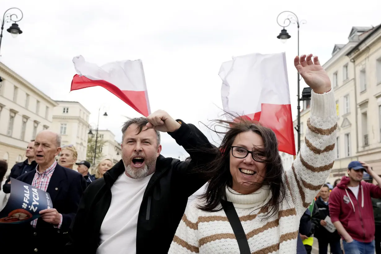 LA Post: Polish opponents of abortion march against recent steps to liberalize strict law