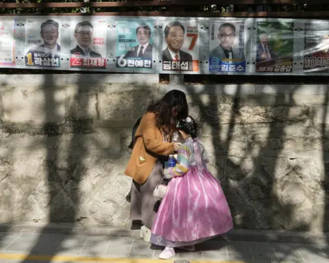 South Korea's president faces a major test in a crucial parliamentary election