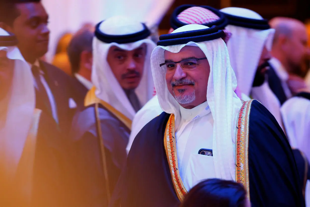 Bahrain's Crown Prince and Prime Minister, Sheikh Salman bin Hamad al-Khalifa attends the IISS Manama Dialogue in Manama