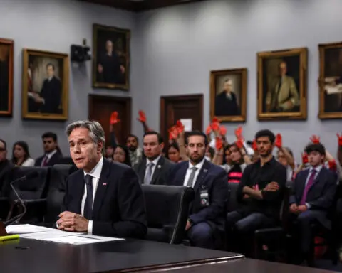 Senators, protesters assail Blinken over Biden administration's Israel policy