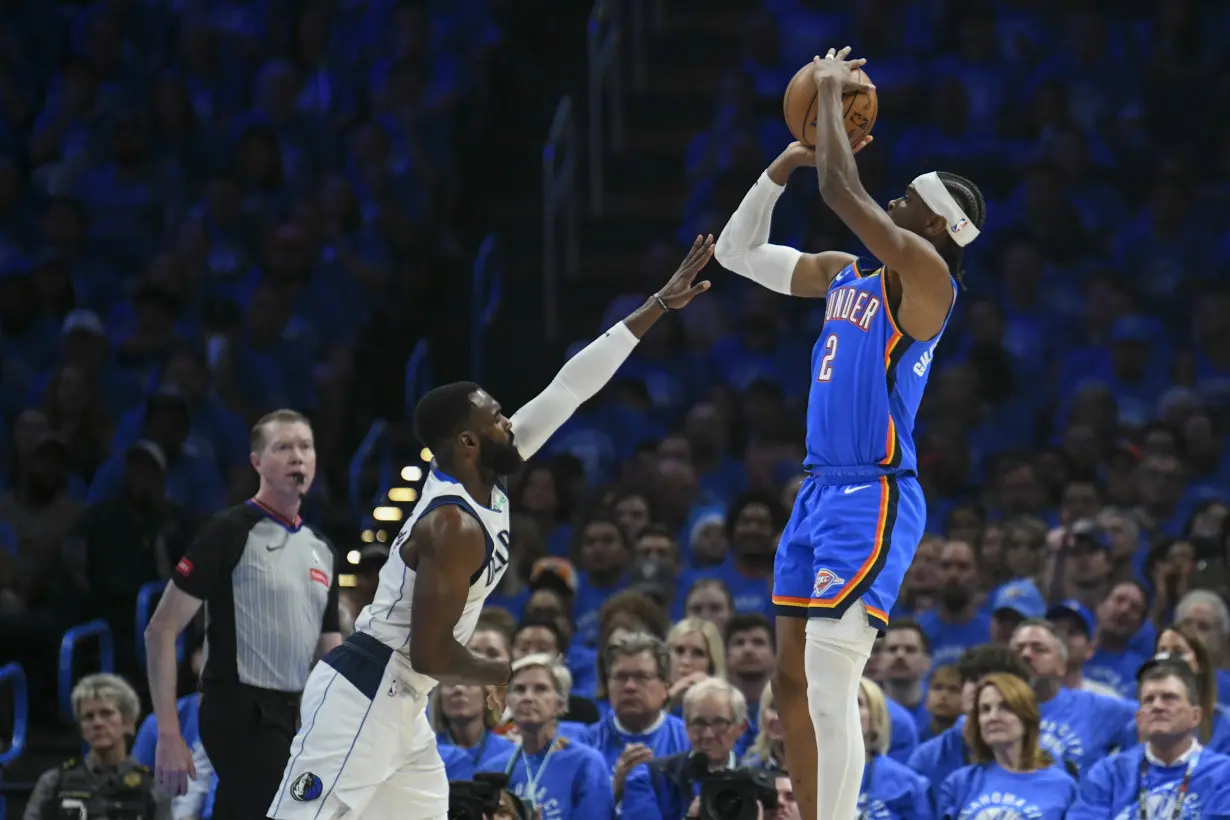 LA Post: Doncic scores 29 points as Mavericks top Thunder 119-110 to tie series at 1-1