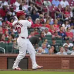 Cardinals catcher Willson Contreras breaks left forearm when hit by J.D. Martinez's bat