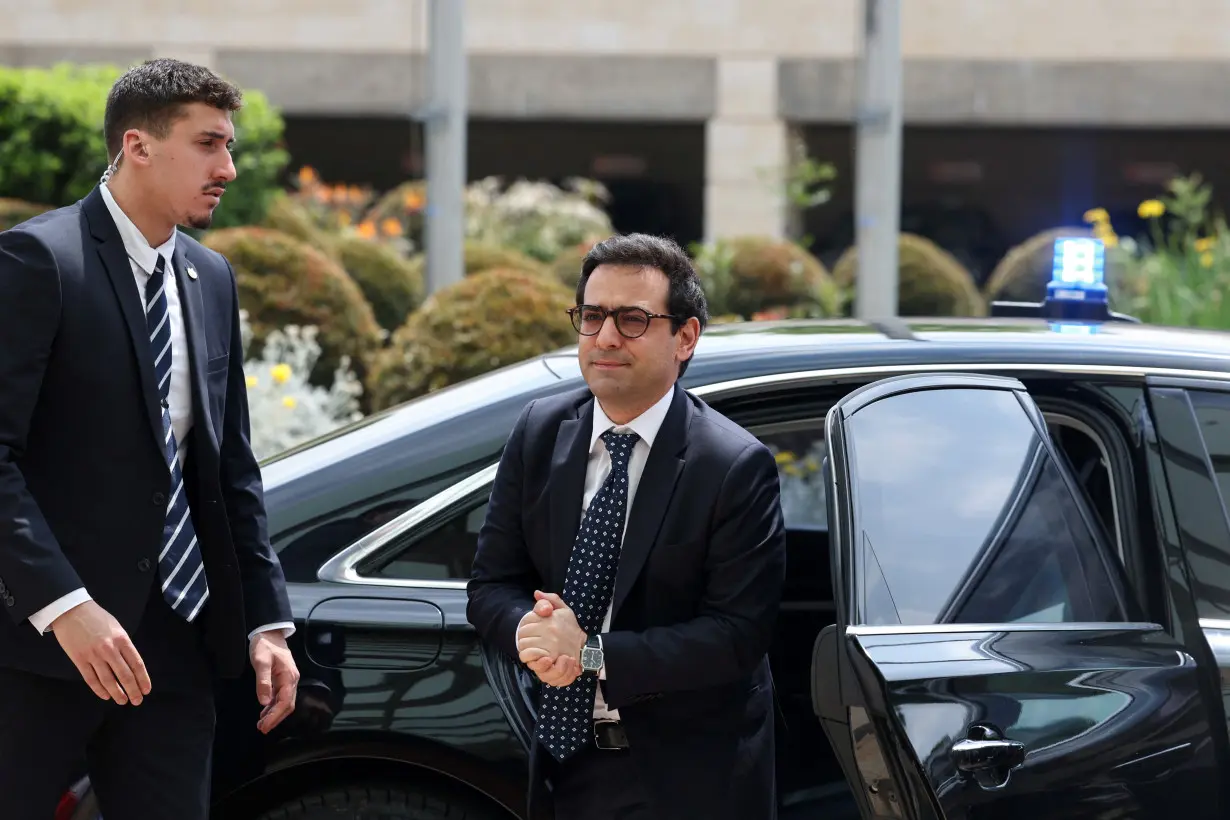 French FM Sejourne meets his Israeli counterpart Israel Katz, in Jerusalem