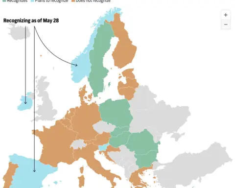 Norway, Ireland and Spain say they will recognize a Palestinian state, deepening Israel's isolation